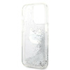 Karl Lagerfeld Liquid Glitter NFT Choupette Head - Etui iPhone 14 Pro Max (srebrny)