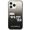 Karl Lagerfeld KLHCP13LTGKCK iPhone 13 Pro / 13 6,1" Hardcase schwarz / schwarz Gradient Ikonik Karl & Choupette