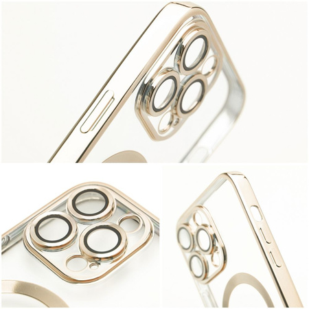 Futerał ELECTRO MAG COVER kompatybilny z MagSafe do IPHONE 17 Pro Max złoty