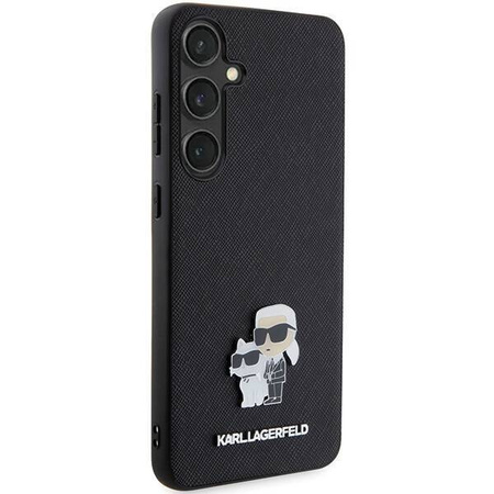 KARL LAGERFELD SAM S24 SAFFIANO KC PIN KLHCS24SPSAKCMPK BLACK