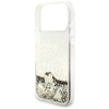 Guess Liq. Glitter 4 Charms Case für iPhone 17 Pro - Gold
