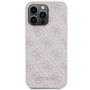 Etui Guess 4G Metal Gold Logo na iPhone 15 Pro Max - różowe