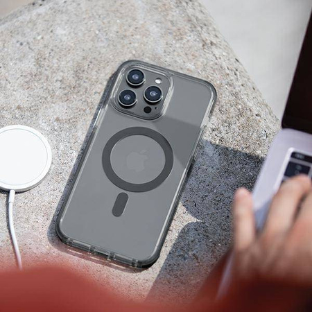 UNIQ Combat case iPhone 14 Pro Max 6.7" Magclick Charging black/concrete charcoal