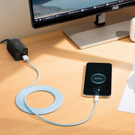 Baseus Dynamic Series USB-Kabel - USB Typ C 100W 2m blau (CALD000703)