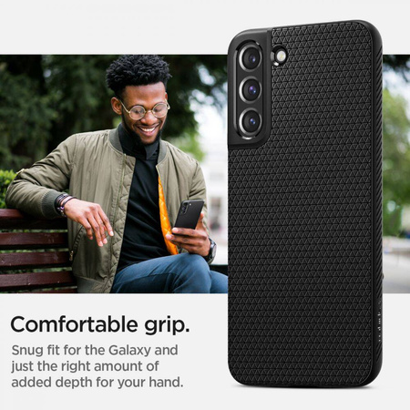 Case SAMSUNG GALAXY S22 Spigen Liquid Air Matte black