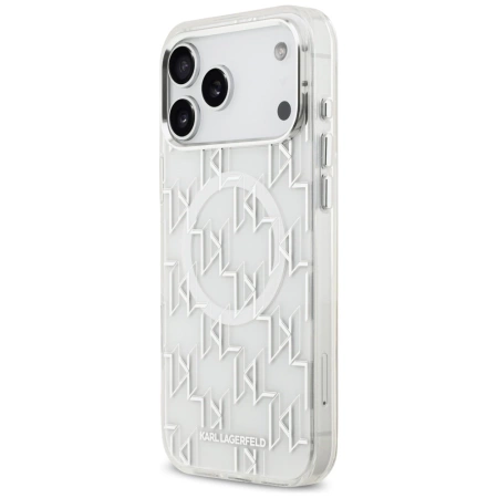 Karl Lagerfeld IML KL Monogram MagSafe Case for iPhone 17 Pro Max - White