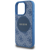 Original Handyhülle IPHONE 16 PRO MAX Guess 4G Circle Classic Logo MagSafe blau