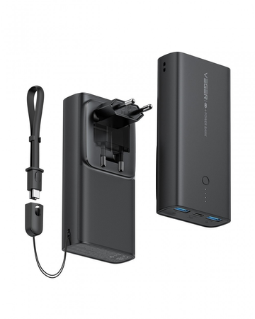 Bateria zewnętrzna (Powerbank) VEGER ACE100 - 10 000mAh Quick Charge PD 20W (W1146)