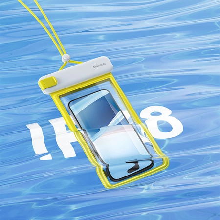 Baseus DeepDive-Gehäuse wasserdicht IPX8 mit 4 Dichtungsschichten – weiß und gelb