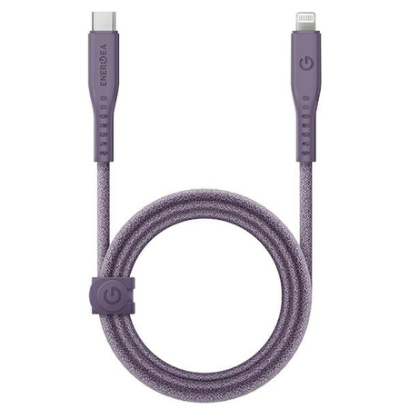 ENERGEA kabel Flow USB-C - LightningC94 MFI 1.5m fioletowy/purple 60W 3A PD Fast Charge