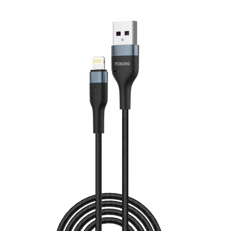 FONENG kabel X51 Lightning 3A 2M Czarny