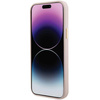 Etui Guess Silicone Logo Strass 4G na iPhone 15 - jasnoróżowe