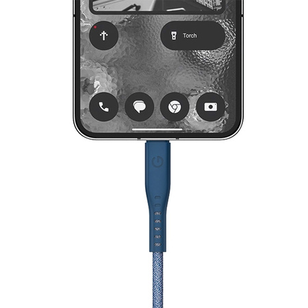ENERGEA kabel Flow USB-C - USB-C1.5m niebieski/blue 240W 5A PD Fast Charge