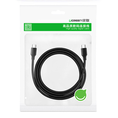 Ugreen kabel USB Typ C do ładowania i transferu danych 3A 1,5m czarny (US286)