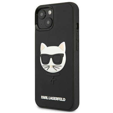 Karl Lagerfeld KLHCP13SCH3DBK 13 mini 5,4 "black / black hardcase 3D Rubber Choupette