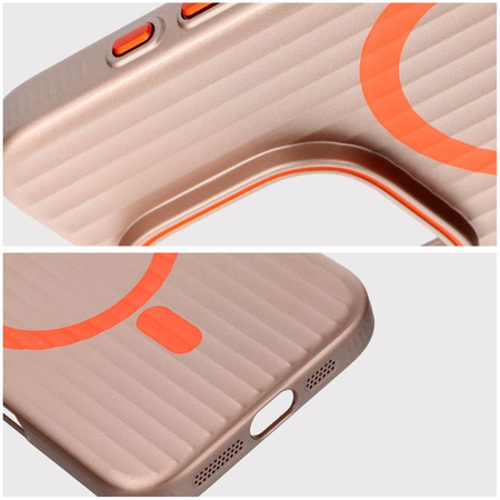 Futerał SIMPLY kompatybilny z MagSafe do IPHONE 15 tytan pustynny