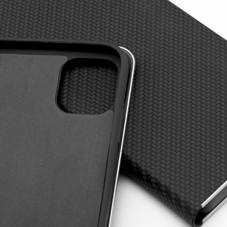 Kabura LUNA Book Carbon do IPHONE 15 Plus czarny