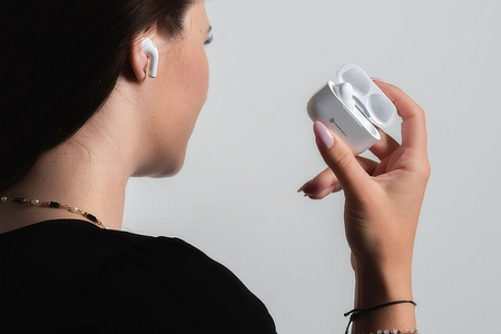 FORCELL F-AUDIO słuchawki bezprzewodowe / bluetooth stereo TWS Master PRO białe