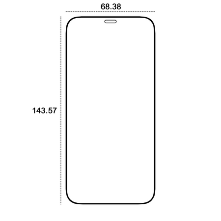 Etteri szkło hartowane 9D do iPhone 12 / 12 Pro 6,1"