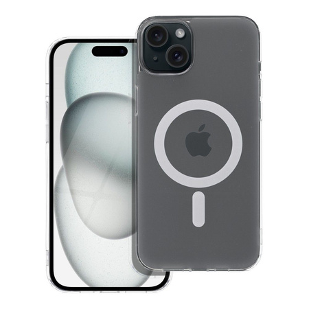 Futerał FROST MAG COVER kompatybilny z MagSafe do IPHONE 15 Plus transparentny