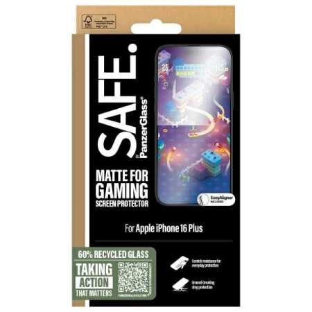 SAFE by PanzerGlass iPhone 16 Plus 6.7&quot; Gaming Screen Protector Ultra-Wide Fit SAFE95888