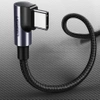 Ugreen angle cable USB Type C - USB Type C Power Delivery 60 W 20 V 3 A 1 m black-gray cable (US255 50123)