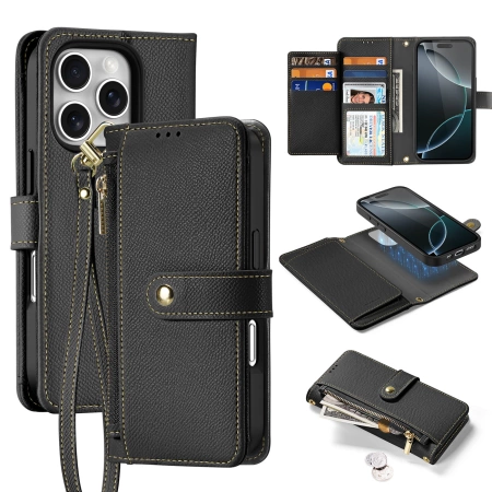 Dux Ducis Lawa Leather Case for iPhone 16 Pro - Black