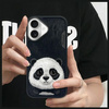 Nimmy etui iPhone 16 6.1" czarny/black    Big Eyed Pet 2.0 Panda