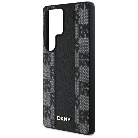 Etui DKNY Leather Checkered Pattern MagSafe do Samsung Galaxy S25 Ultra czarny