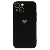 Vennus Silicone Heart Case do Iphone 14 Plus wzór 1 czarny