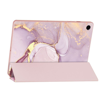 Etui SAMSUNG GALAXY TAB A9+ Tech-Protect SmartCase Marble różowe