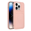Futerał CARD CASE do IPHONE 14 PRO różowy