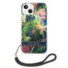 Original Handyhülle IPHONE 14 Guess Hardcase Flower Strap (GUOHCP14SHFLSB) blau