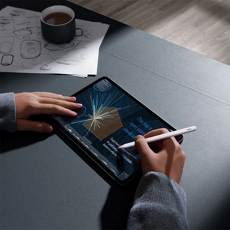 Baseus Smooth Writing 2 Stylus mit aktiver Spitze für iPad mit austauschbarer Spitze – Weiß