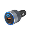 FORCELL F-ENERGY Alu - ładowarka samochodowa 85W PD+QC4.0+SAM SFC 2.0, 2xUSB C+USB A