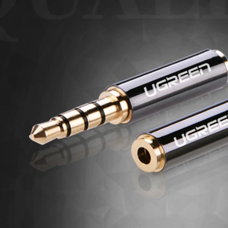 Ugreen adapter przejściówka z 2,5 mm (żeński) micro jack na 3,5 mm mini jack (męski) czarny (20502)