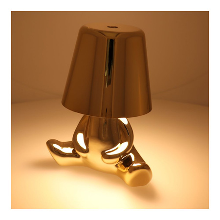 Lampka nocna GOLD MAN Art Deco siedzący (wzór 7) MLTL