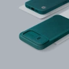 Nillkin Qin Leder Pro Hülle iPhone 14 Plus Kamerahülle Holsterhülle Klapphülle Grün