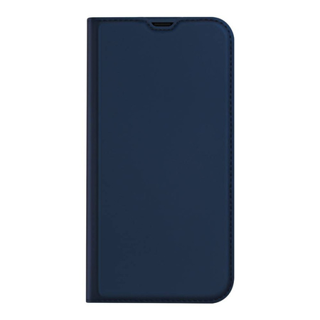 Etui IPHONE 13 PRO z klapką Dux Ducis skórzane Skin Leather granatowe