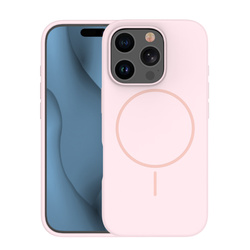 Nakładka Silicone Thin Mag do iPhone 17 Pro Max 6,9" jasnoróżowa