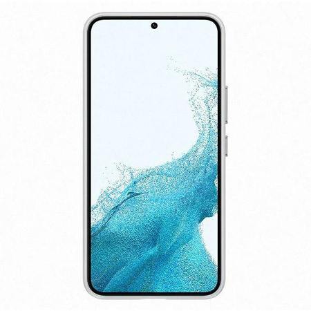 Samsung Leather Cover skórzane etui pokrowiec ze skóry naturalnej Samsung Galaxy S22 jasnoszary (EF-VS901LJEGWW)