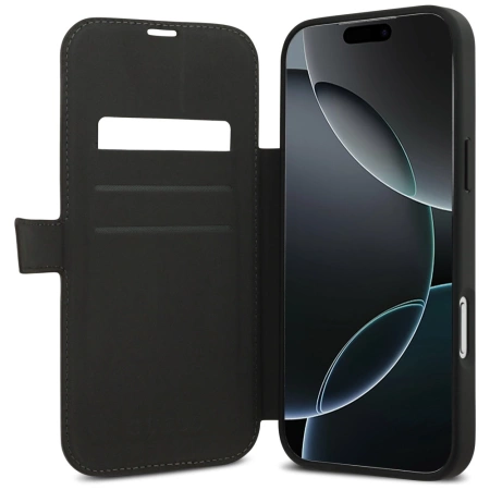 Etui Guess Book 4G Metal Logo na iPhone 17 Pro Max - brązowe