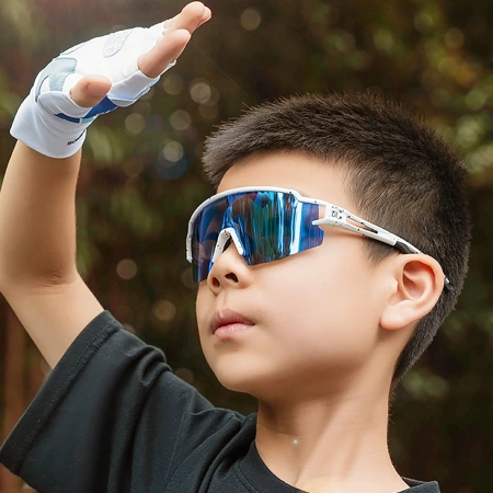 Rockbros Kinder-Fahrradbrille, polarisiert, UV-Schutz, Grau