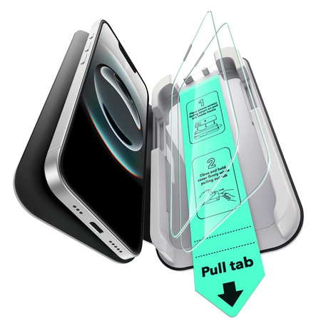 SZKŁO HARTOWANE ESR ULTRAFIT TEMPERED GLASS 2-PACK IPHONE 13 / 13 PRO / 14 / 16E CLEAR