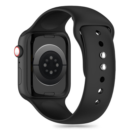 Tech-Protect Silikonarmband für Apple Watch 4/5/6/7/8/9/SE (38/40/41 mm) – Schwarz