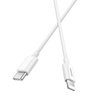 DENMEN KABEL USB PD TYP-C - LIGHTNING 20W 3,6A WZMACNINANY BIAŁY 2M D65