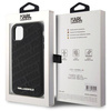 Oryginalne Etui KARL LAGERFELD Hardcase KLHCN61PQKPMK do iPhone 11 (Quilted K Pattern / czarny)