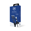 3MK KABEL HYPER 3w1 1,5m Czarny USB-A/C do Micro/USB-C/Lightning