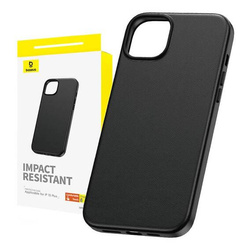 Etui APPLE IPHONE 15 PLUS Baseus Fauxther Series czarne