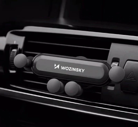 Wozinsky Autotelefonhalter Gravity für Lüftungsgitter schwarz (WCH-05)